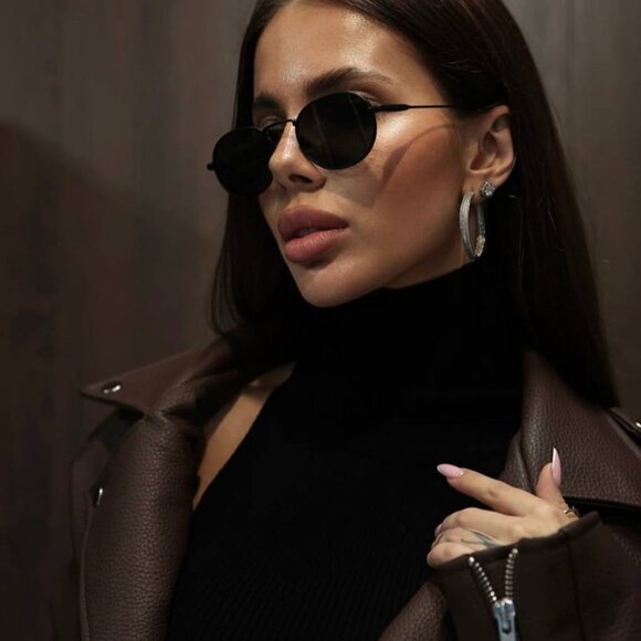 🕶️ New Saint Laurent SL799 003 Sunglasses - Shiny Gold Frame, Dark Grey Lenses - Picture 3 of 10